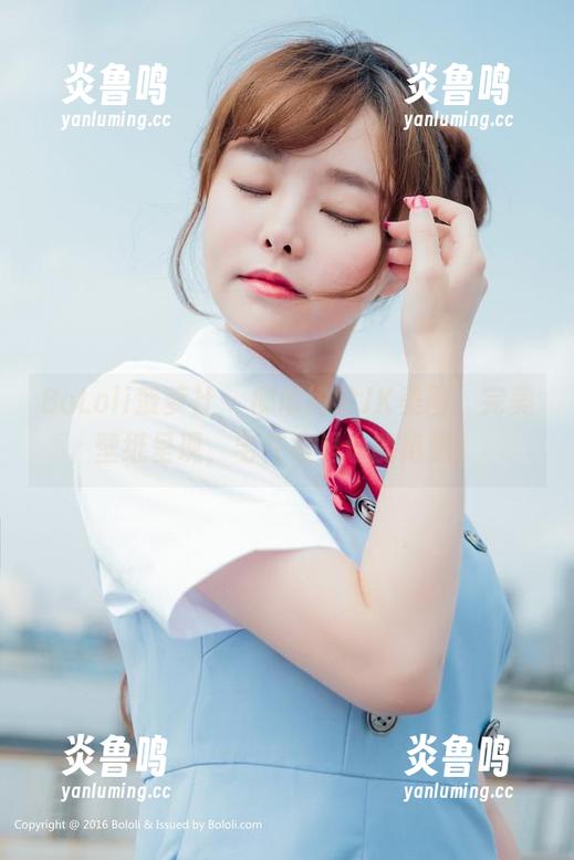 BoLoli菠萝社 - 柳侑绮的JK美图，完美壁纸呈现，宅在家里也能艳遇！