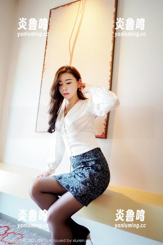 Feilin嗲囡囡 - 女仆造型，SiByl李思宁的高清套图，有点不太走心的风格。